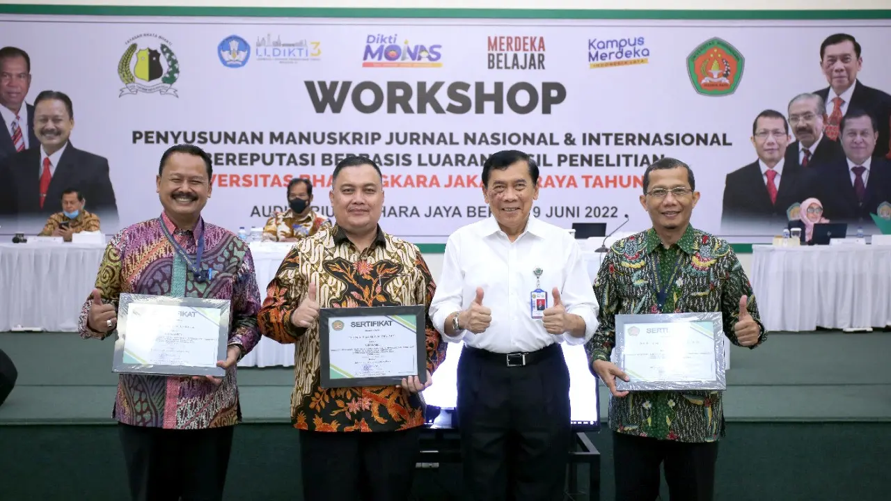 Workshop penyusunan manuskrip jurnal yang digelar Ubhara Jaya. (Ist)