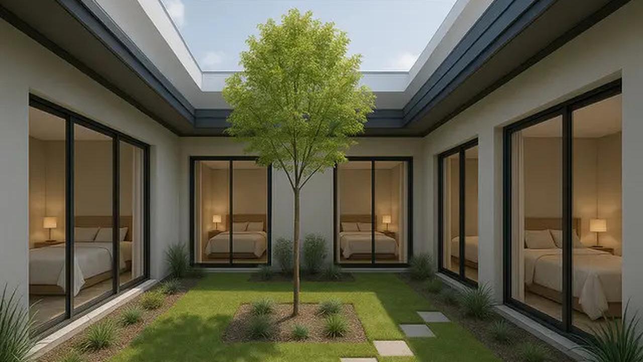 7 Desain Rumah L-Shape dengan 3 Kamar Tidur, Tampilkan Suasana Rapi