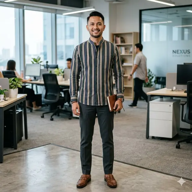 Model Baju Lurik Pria Modern