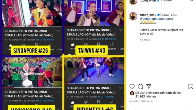 Baru Dirilis, Single Terbaru Betrand Peto Tembus Trending Dunia