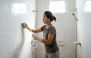 Cara Menghilangkan Kerak Sabun di Kamar Mandi (Foto: Gemini)