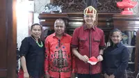 Pertemuan Ganjar Pranowo dengan keluarga Selviana. (Foto/istimewa)