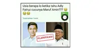 Cek Fakta: Tidak Tepat Kabar yang Sebut Adly Fairuz Cucu Wapres RI Ma'ruf Amin