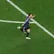 Bintang Argentina Lionel Messi merayakan gol ke gawang Yordania pada laga ketiga Piala Dunia 2026 (AFP)
