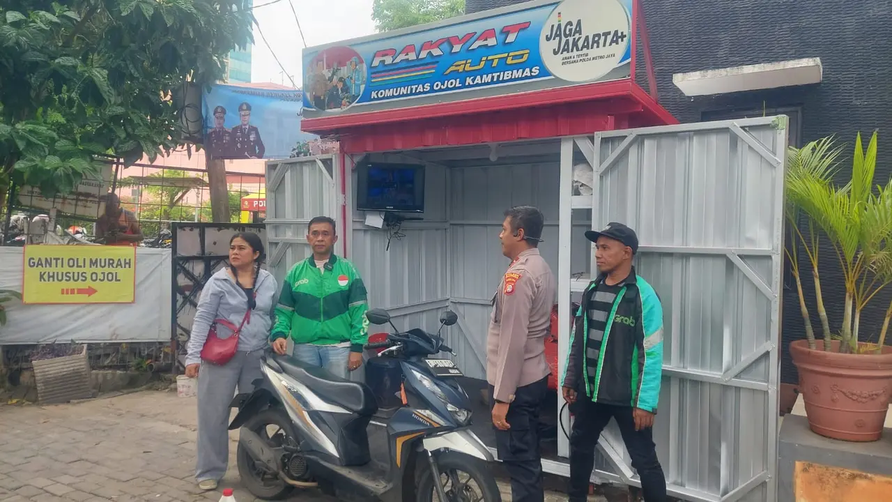 Polres Metro Jakarta Pusat membentuk Rakyat Mart dan Rakyat Auto untuk seluruh komunitas Driver ojek online Kamtibmas. (Istimewa)