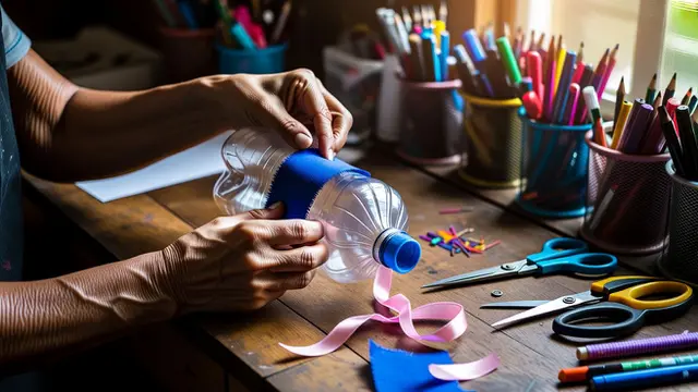 botol bekas pensil diy