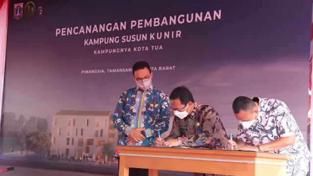 Anies Baswedan akan bangung Kampung Susun Kunir di Tamansari, Jakarta Barat
