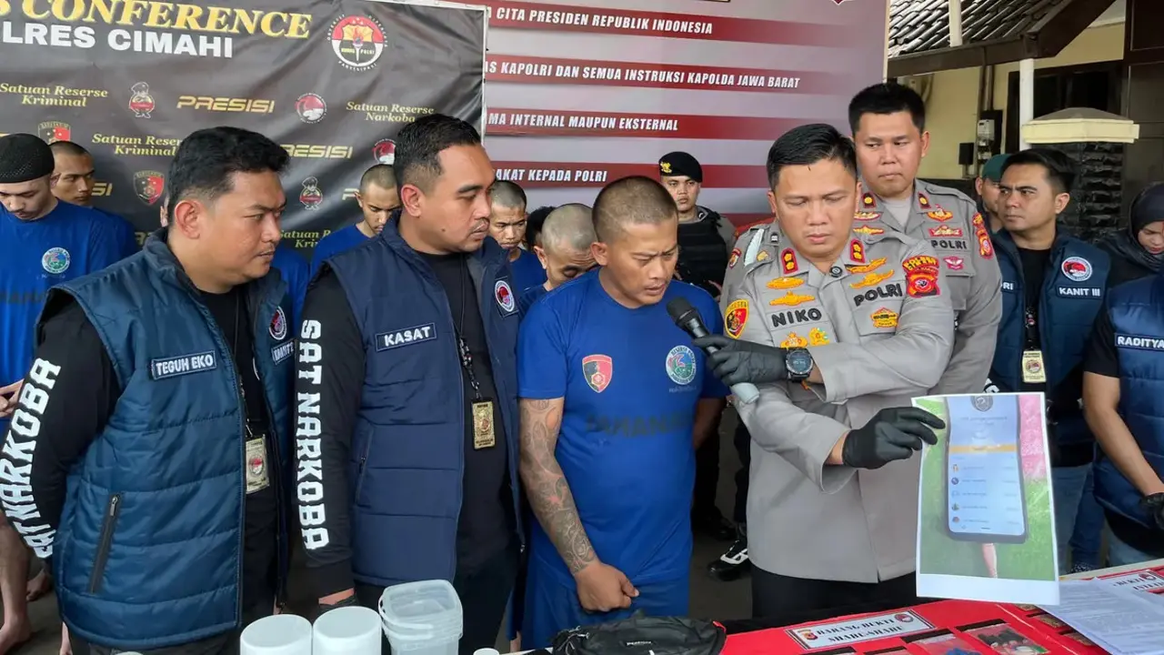 pengedar narkoba ditangkap cimahi
