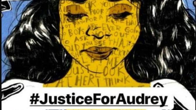 Animasi Justice For Audrey, media seni untuk menuntut keadilan bagi korban bully di Pontianak, Kalimantan Barat. (dok. Instagram @fadelfdil/https://www.instagram.com/p/BwCsFWpAZIM/Dinny Mutiah)