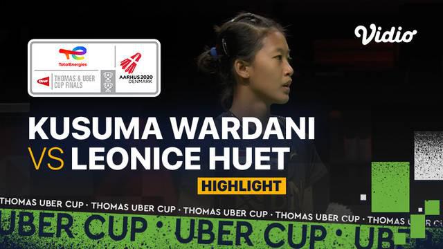 Berita video highlights pertandingan kedua Indonesia vs Prancis di Grup A Piala Uber 2020, di mana Putri Kusuma Wardani tampil mengesankan di nomor tunggal putri, Senin (11/10/2021) siang hari WIB.