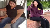 Kimberly melakukan diet keto sampai berat badan turun 68 kg. (Instagram Kimberly)