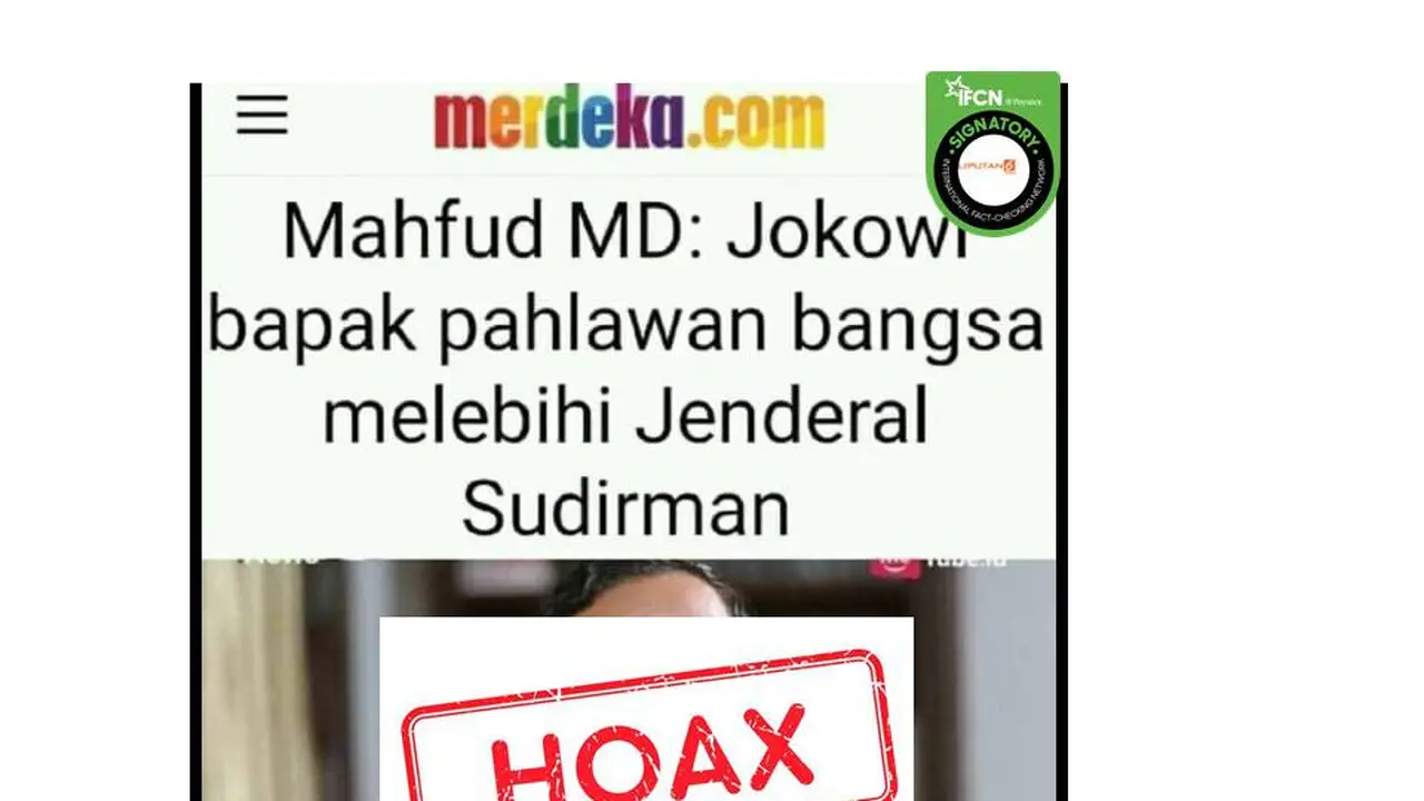 Cek Fakta Mahfud MD