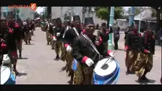 Ritual Gerebeg Iduladha, diawali prajurit keraton yang mengarak sepasang gunungan Jaler dan Wadon.dari kori kamandungan,Kraton Surakarta.