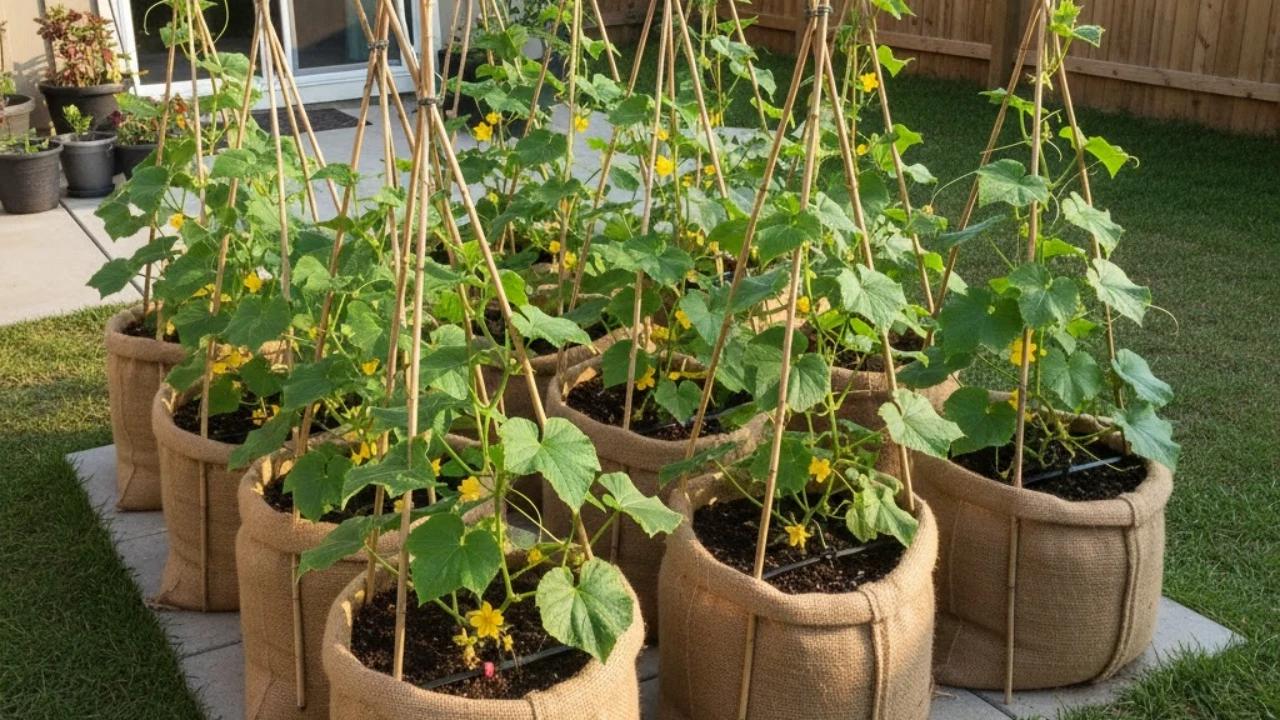 7 Model Kebun Timun dari Karung Bekas di Halaman Rumah, Tawarkan Kemudahan Perawatan