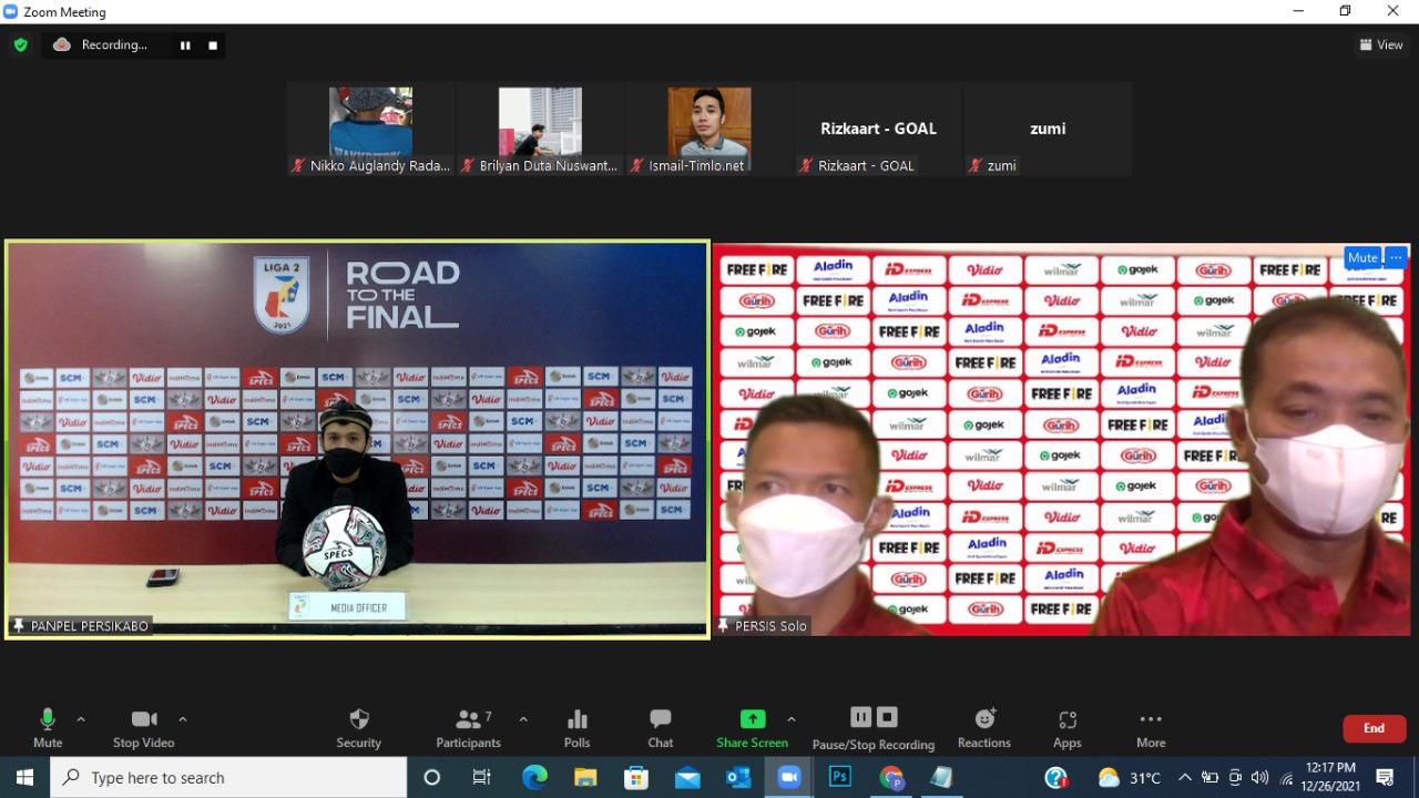 Eko Purdjianto bersama Eky Taufiq dalam Sesi Press Conference secara daring