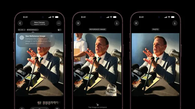 Aperture Variabel dan Gambar Referensi Apple