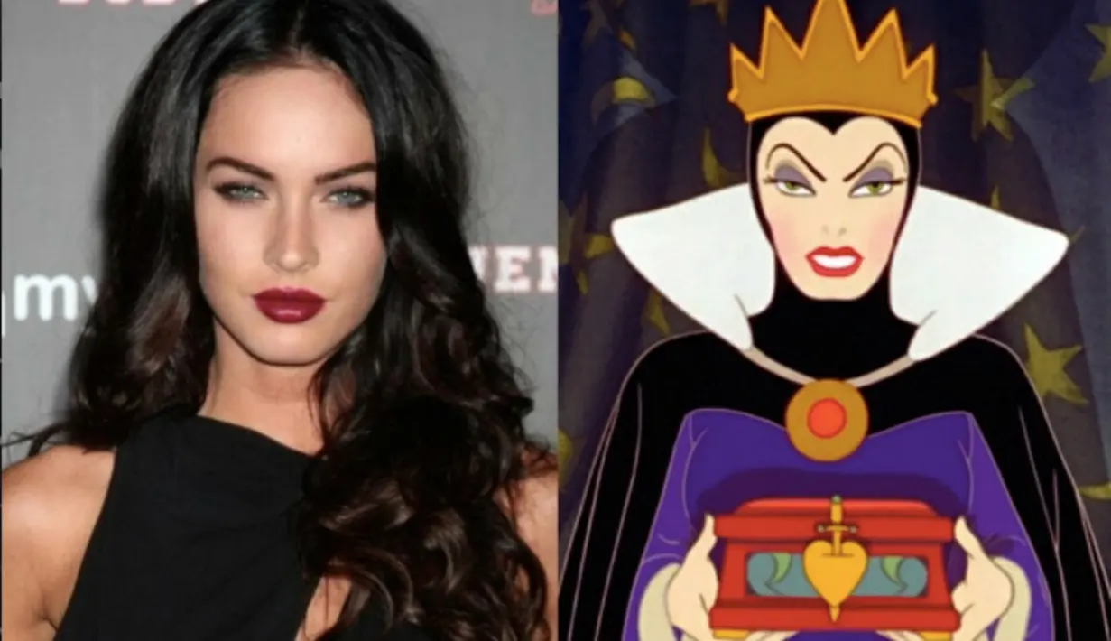 Megan Fox mirip banget ya dengan Evil Queen dari Snow White. (961.com.au)