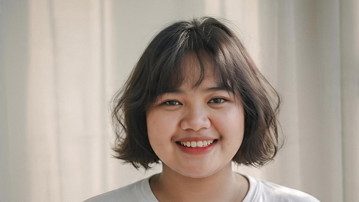 7 Model Rambut Pendek Curtain Bangs untuk Pipi Chubby, Bikin Wajah Terlihat Tirus