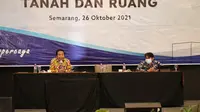 Kegiatan Sosialisasi PP Turunan UUCK di Bidang Pengendalian dan Penertiban Tanah dan Ruang di Semarang.