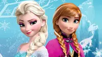 Elsa dan Anna yang merupakan pemeran utama dalam film Frozen