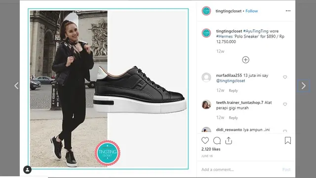 7 Koleksi Sepatu Mewah Ayu Ting Ting, Harganya Puluhan Juta
