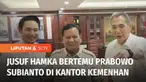 Pengusaha Jusuf Hamka bertemu dengan Menteri Pertahanan Prabowo Subianto di Kantor Kemenhan, Jakarta. Jusuf Hamka menyampaikan harapannya, agar pemimpin berikutnya merupakan sosok yang tegas seperti Prabowo.