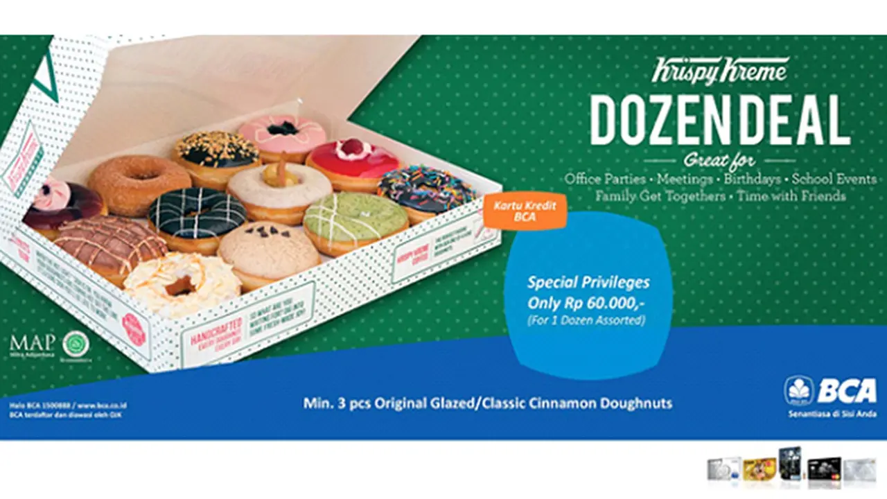Promo Seru dari BCA untuk Para Penggemar Donat Krispy Kreme