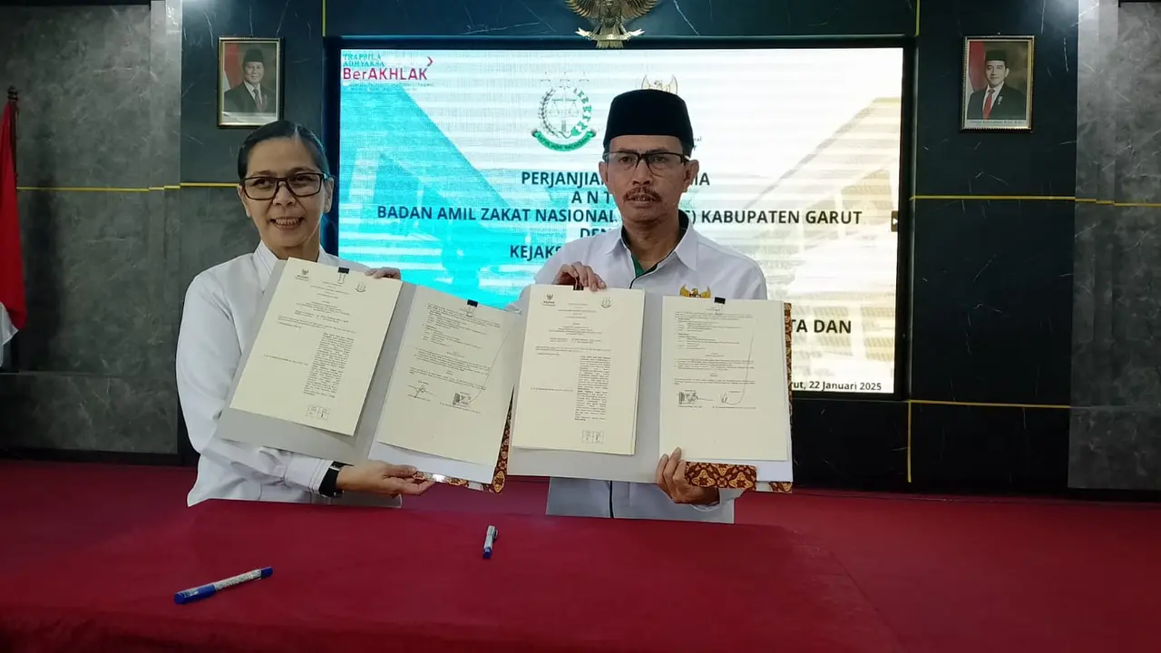 BAZNAS kabupaten Garut, Jawa Barat, menggandeng Kejaksaan Negeri (Kejari) Garut, dalam pendampingan hukum untuk dua tahun ke depan. (Liputan6.com)