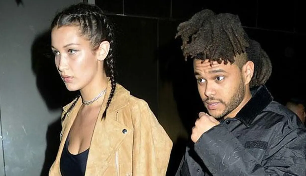 Bella Hadid dan The Weeknd (via uk.pinterest.com)