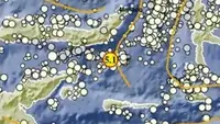 Gempa Magnitudo 5,1 mengguncang wilayah Bolaang Uki, Bolsel, Sulut, Kamis siang (5/9/2024), pukul 11.31.29 WIB. (Liputan6.com/ Dok BMKG)