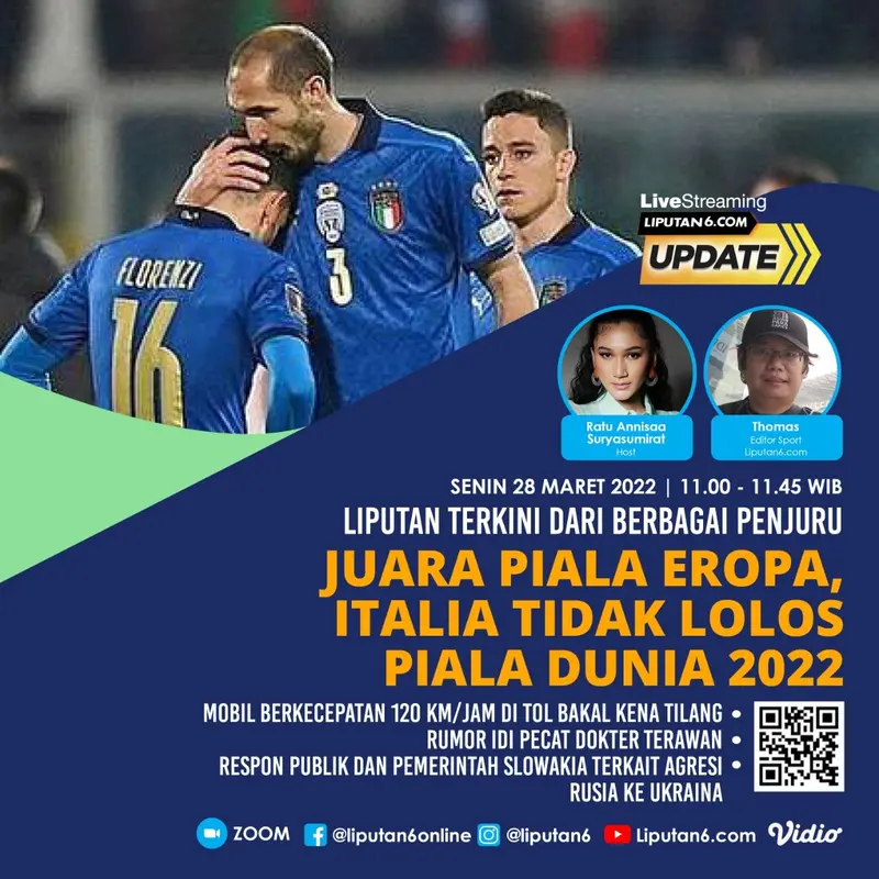 Juara Piala Eropa, Italia Tidak Lolos Piala Dunia 2022