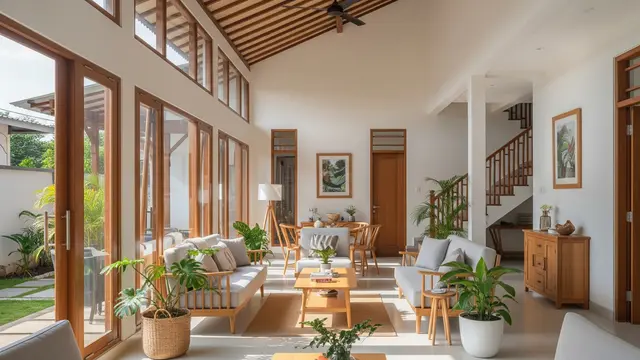 Desain Rumah Minimalis yang Tetap Terang Tanpa Lampu Siang Hari/Gemini AI