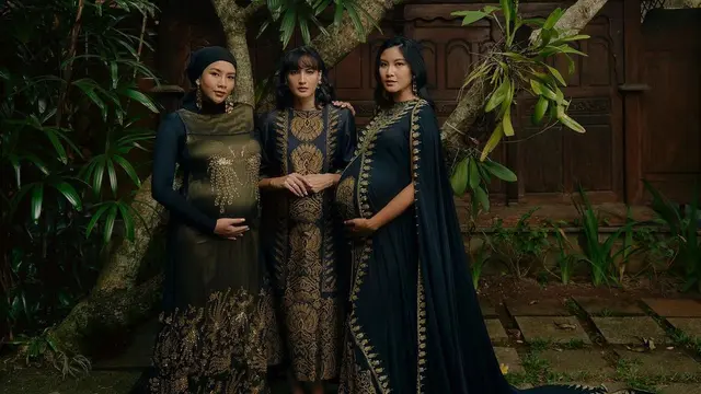 6 Gaya Maternity Shoot Nadine Chandrawinata, Kompak Bareng Putri Indonesia