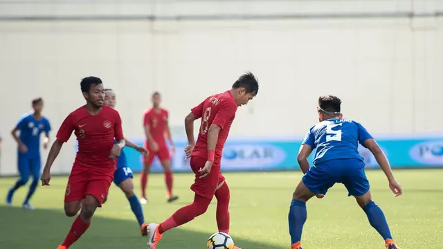 Timnas Indonesia U-23 Vs Filipina U-23 di Stadion Jalan Besar, Singapura, Minggu (9/6/2019).
