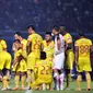 Sriwijaya FC saat berhadapan dengan Persegres Gresik United di Piala Jenderal Sudirman 2015 (Rana Adwa/Liputan6.com)