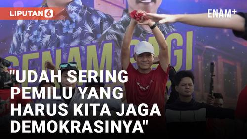 VIDEO: Ganjar Pranowo Senam Bareng Bersama Ribuan Pendukungnya