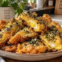Telur Goreng Tepung dengan Bumbu Rumput Laut (AI Generated)
