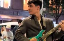Momen Dramatis, Polisi Tangkap Penjahat saat Gitaris Jalanan Lagi Beraksi Sampai jadi Tontonan