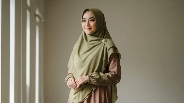 Model Gamis Batik Cap Handmade Earth Tone