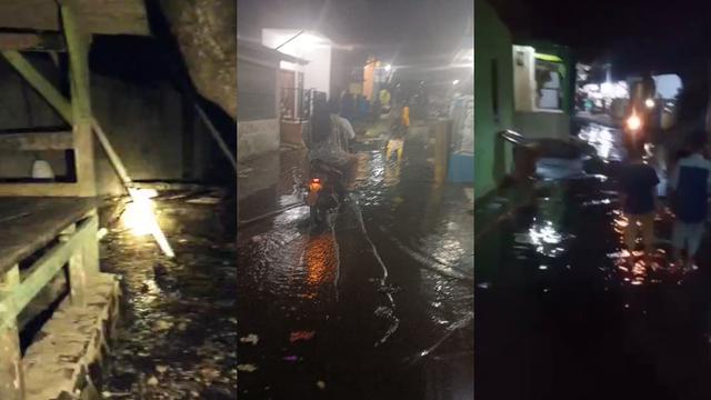 Sejumlah wilayah di Bandar Lampung diterpa banjir rob tiga malam