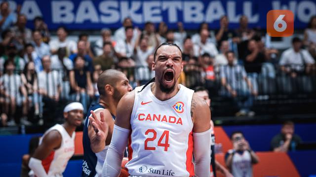Foto: Indonesia Arena Bergemuruh! Laga Kanada Vs Prancis di Piala Dunia FIBA 2023 Berlangsung Sengit