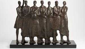 Patung Solidarity karya pematung Indonesia Dolorosa Sinaga akan ditampilkan di Galeri Nasional Singapura. (dok. Galeri Nasional Singapura)