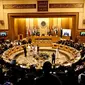 Pertemuan darurat Liga Arab yang digelar secara mendadak pada 19 November 2017 di Kairo, Mesir. (AP Photo/Nariman El-Mofty)