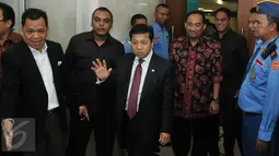 Dalam Persidangan Setya Novanto membantah isi rekaman yang dilakukannya terkait pencatutan nama Presiden dan Wakil Presiden kepada Bos PT Freeport Indonesia, Jakarta, Senin (7/12/2015). (Liputan6.com/Johan Tallo)