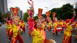 Asian Games ke-19 Hangzhou akan diselenggarakan pada 23 September hingga 8 Oktober 2023. (AP Photo/Vincent Thian)