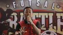 Direktur Roro Jonggrang, Joko Pramuji, memberi keterangan saat jumpa pers di Senayan, Sabtu (11/8/2018). Super Soccer Futsal Battle 2018 akan digelar mulai tanggal 18 Agustus 2018. (Bola.com/M Iqbal Ichsan)