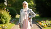 Model Gamis Polos Pastel Dipadu Blazer untuk Gaya Santai: Tampil Anggun dan Nyaman Setiap Hari