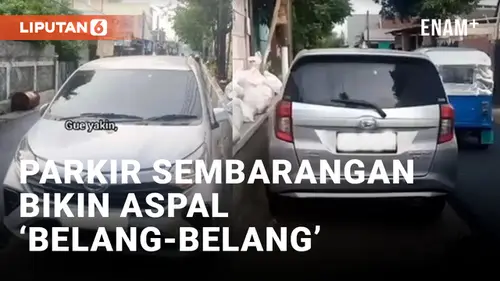 VIDEO: Tetangga Parkir Mobil Sembarangan, Sebagian Jalan Gagal Diaspal