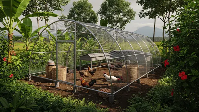 6 Inovasi Model Kandang Ayam Rangka Lengkung, Solusi Ekonomis untuk Peternak