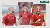 FaceApp Egy Maulana Vikri, Witan Sulaeman dan Todd Rivaldo Ferre. (Bola.com/Dody Iryawan)